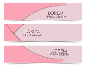 horizontal business banner template. Vector