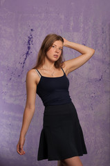 Beauty fashion girl portrait