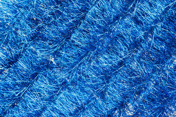 Background of blue tinsel