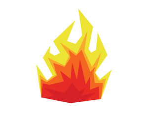 standpoint flame logo illustration design