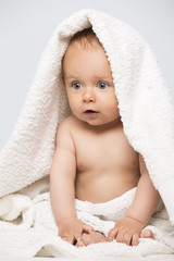 Cute caucasian baby