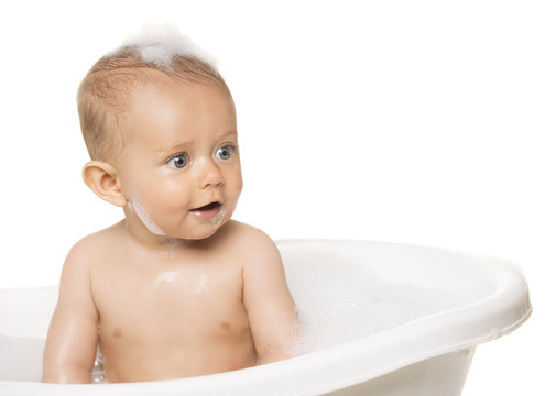 Cute Baby Bath