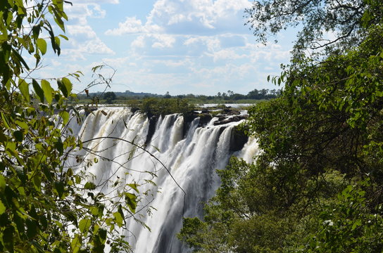 The Victoria Falls in Zambia and Zimbabwe