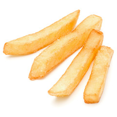 French Fried Potatoes isolated on white background