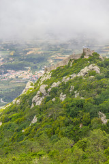 Fototapeta na wymiar Castle of the Moors and Sintra City View