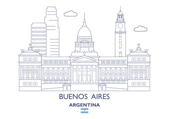 Buenos Aires City Skyline, Argentina