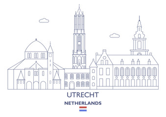 Utrecht City Skyline, Netherlands