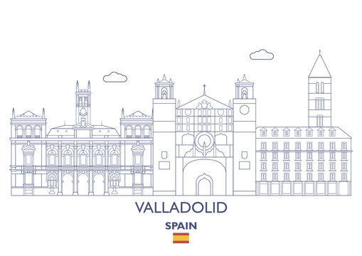 Valladolid Linear City Skyline, Spain
