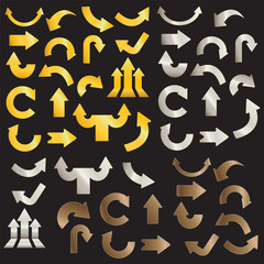 Golden arrows silver arrows and copper arrows