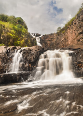 Fototapeta na wymiar Amazing waterfall near Vangvieng laos