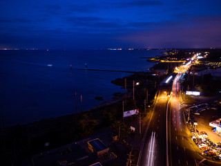Aerial of Laurence Harbor New Jersey