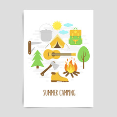 Camping poster