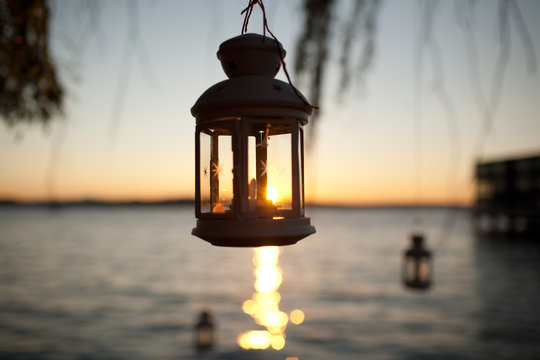 Candle in a latern
