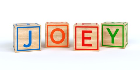 Name Joey bunte W&uuml;rfel