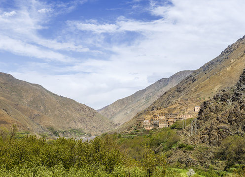 Village near Imlil in the Atlas Mountains