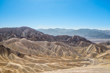 Zabriskie Point in the Death Valley National Park, California