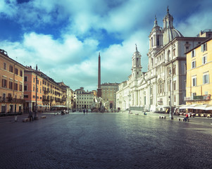 Naklejka na ściany i meble Piazza Navona, Rome. Italy