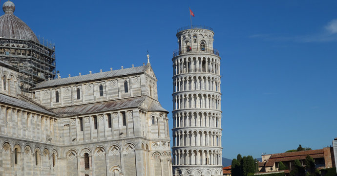 The Leaning Tower of Pisa in Italy