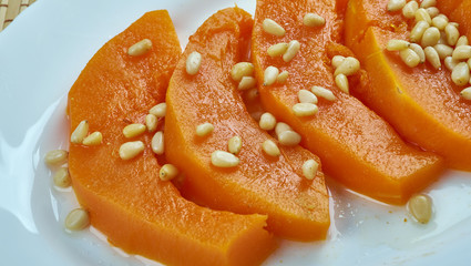 Turkish pumpkin dessert