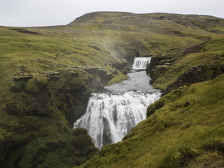 Obraz premium A waterfall on the river Skoga