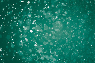 defocused abstract green lights background