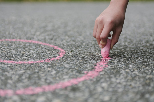 Chalk Drawing on Sidewalk