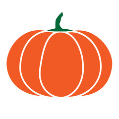 Halloween isolated pumpkin in vector. Autumn dall thanksgiving food for vegetarian. Natural seasonal plant from farm or garden.