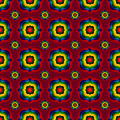 abstract seamless pattern with geometric shapes