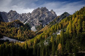 Pragser Wildsee on a canoe