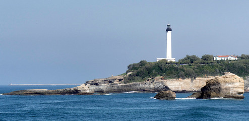 Fototapeta premium view of Biarritz Lighthouse