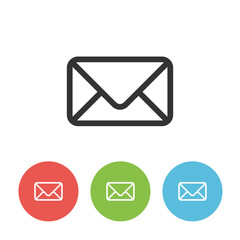 Envelope vector outline single icon