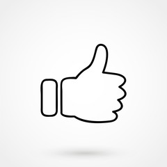 Line icon- thumb up