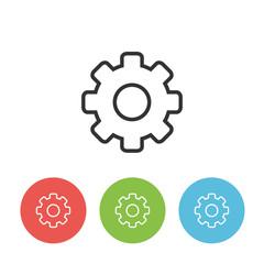 Gear vector single ouline icon