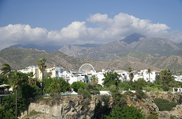 Obraz premium A view from Balcon de Europa, Nerja, Malaga province, Andalusia, Spain 