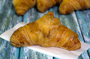 Traditional butcher croissants