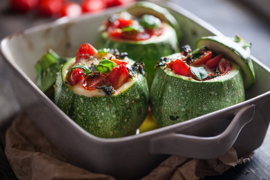 Stuffed zucchini