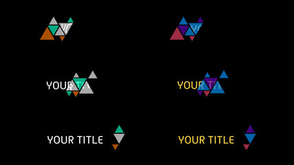 Triangle Reveal Title
