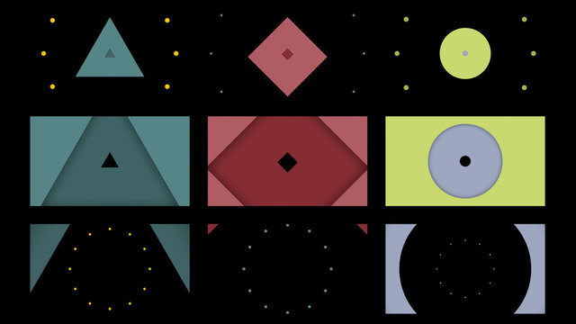Shapes and Dots Tunnel Transition