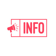 Info Megaphone Label