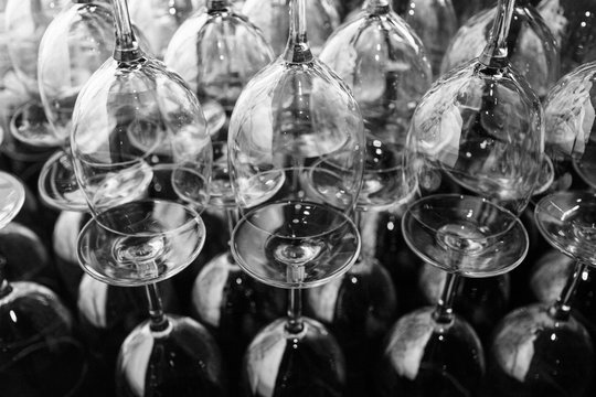 Stacked Wine Glasses