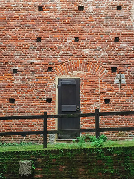 Medieval secret exit door