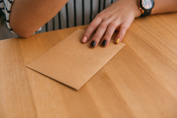  envelope letter on the table