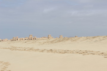 Wüstenstadt im Sand, Wüste Hotel Kapverde