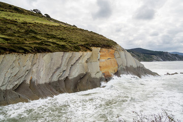 Spanien - Baskenland - Zumaia - Acantilado Flysch - Algorri