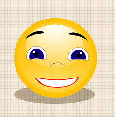 smiley yellow, merry, vector