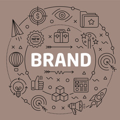 Linear illustration brand
