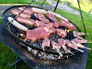 Fleischvariation auf Grill