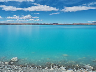 Lake Pukaki - Turquoise color - Reflection - New Zealand