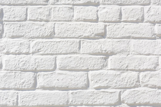 Fototapeta Blank white brick wall