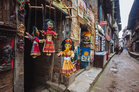Marionette in the ancient city Bhaktapur,Nepal
